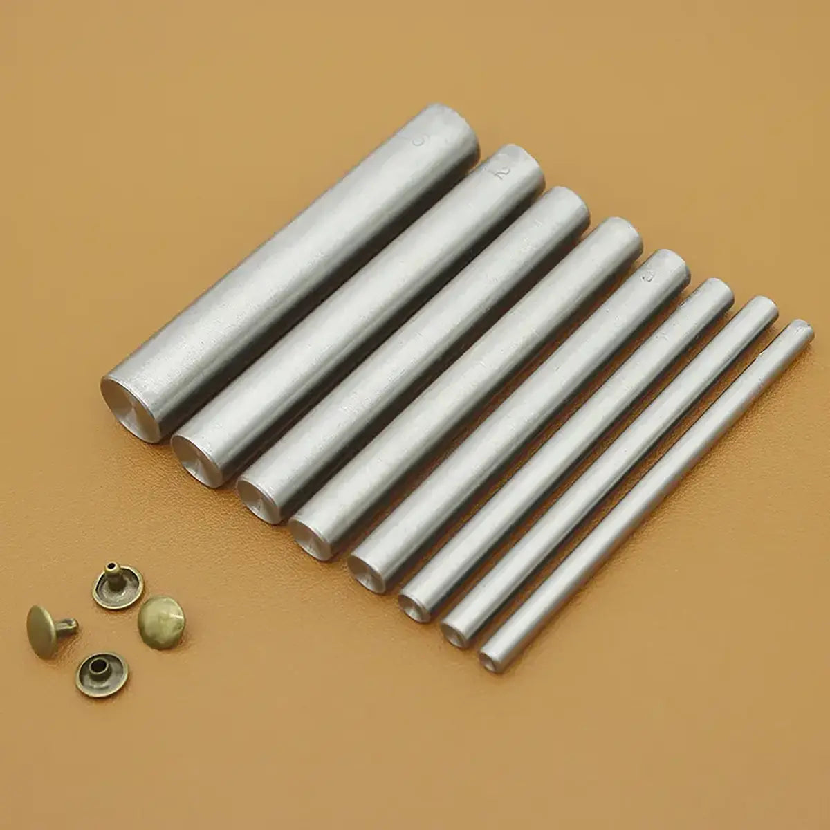 Round Rivet Setters for Leathercraft.