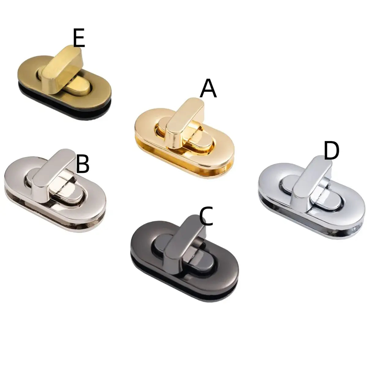 Oval Twist Lock Bag Hardware for Leather Projects.