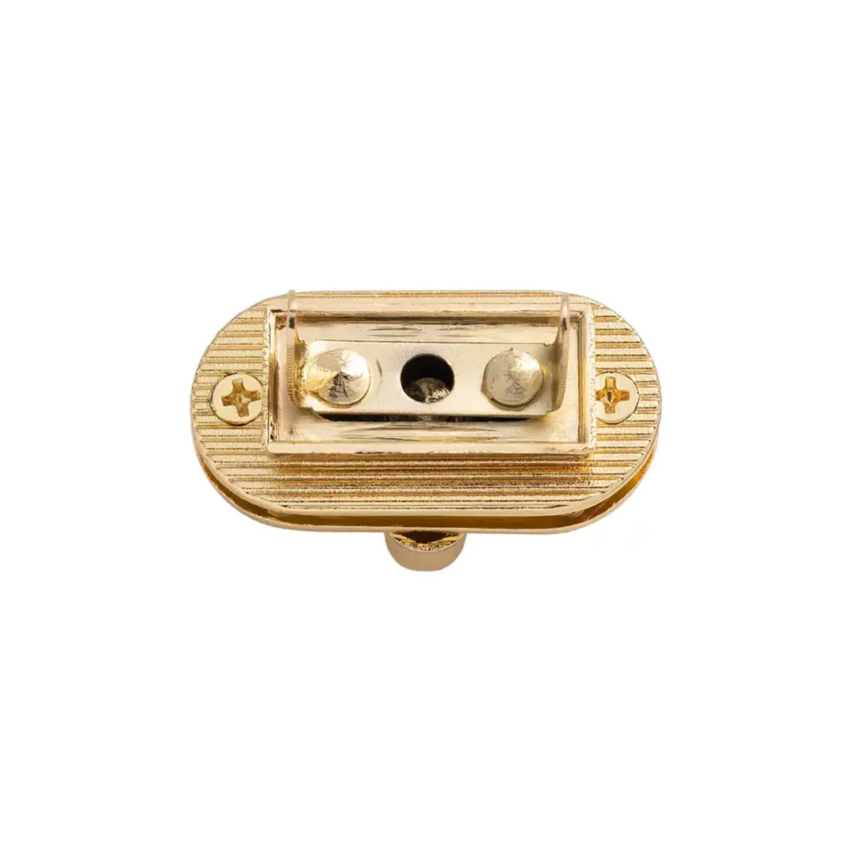 Oval Twist Lock Bag Hardware, Gold.