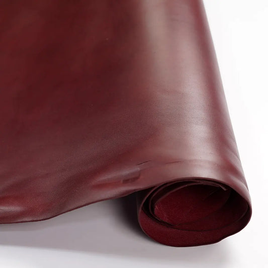 Wickett & Craig English Bridle Leather, Burgundy, Special Grade.