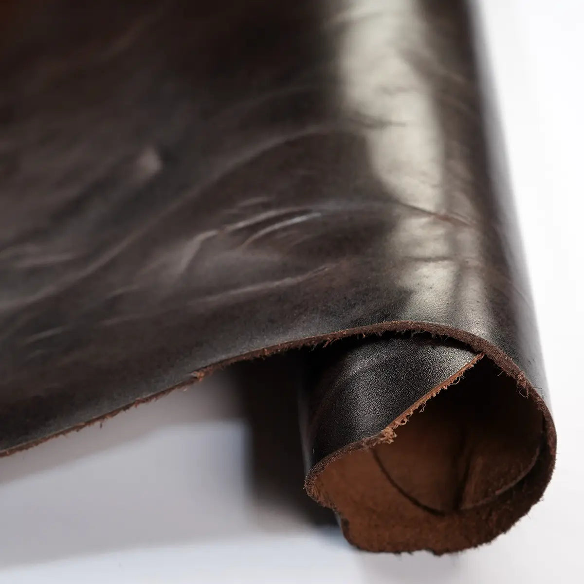 Wine Buffalo Calf 3-4oz Leather Piece