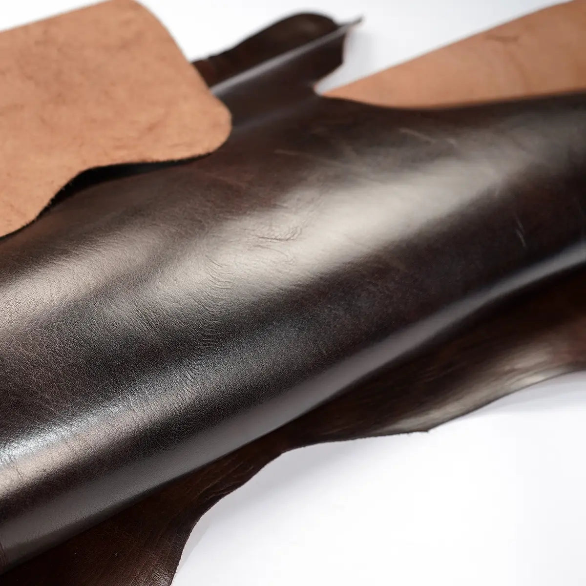 Wine Buffalo Calf 3-4oz Leather Piece
