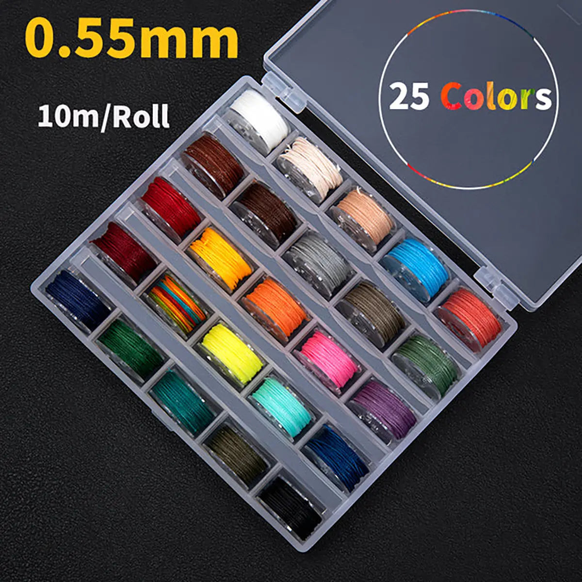 Wuta Round Waxed Thread 25 Color Kits
