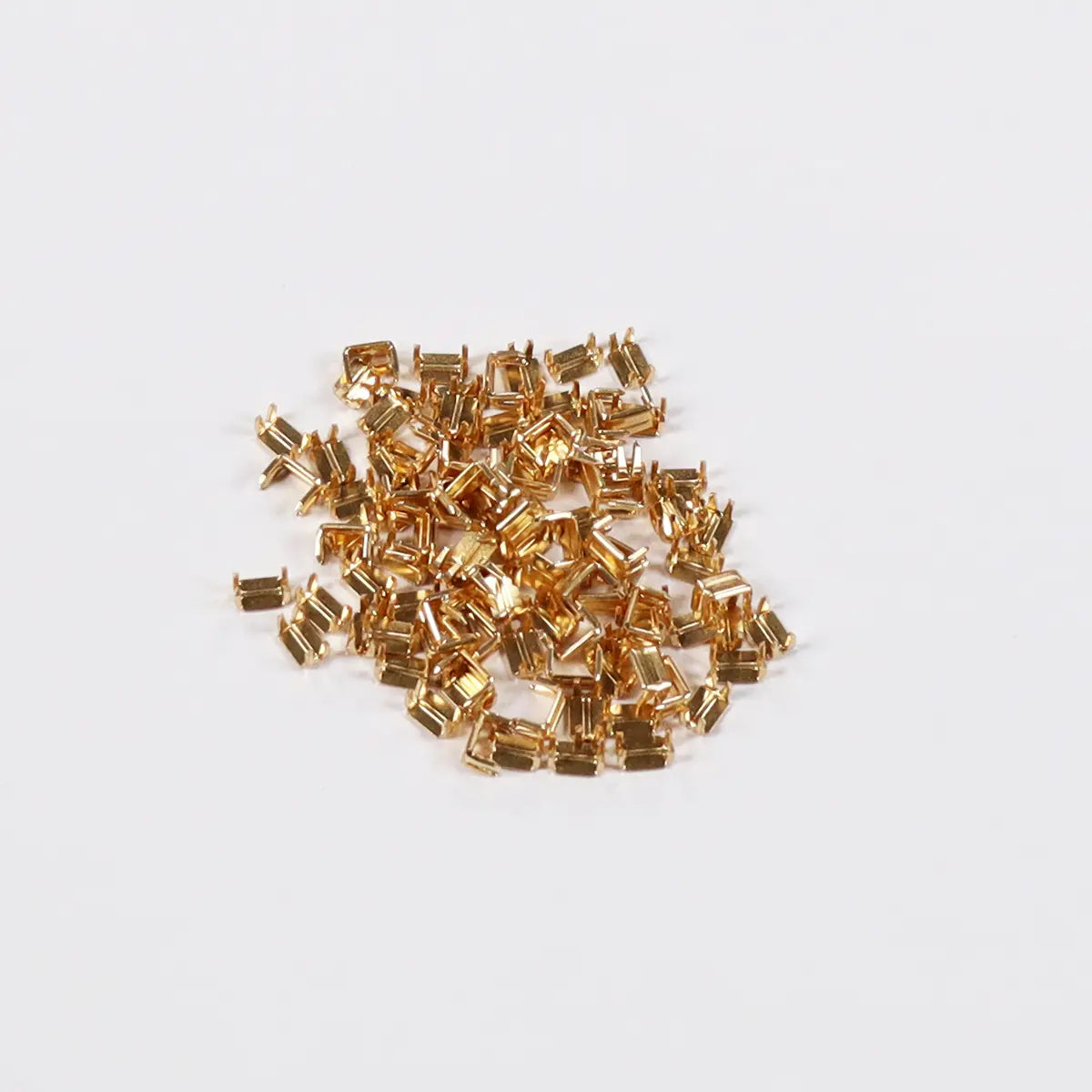 YKK No 5 Brass Zipper Stops Bottoms, 10 Pack.