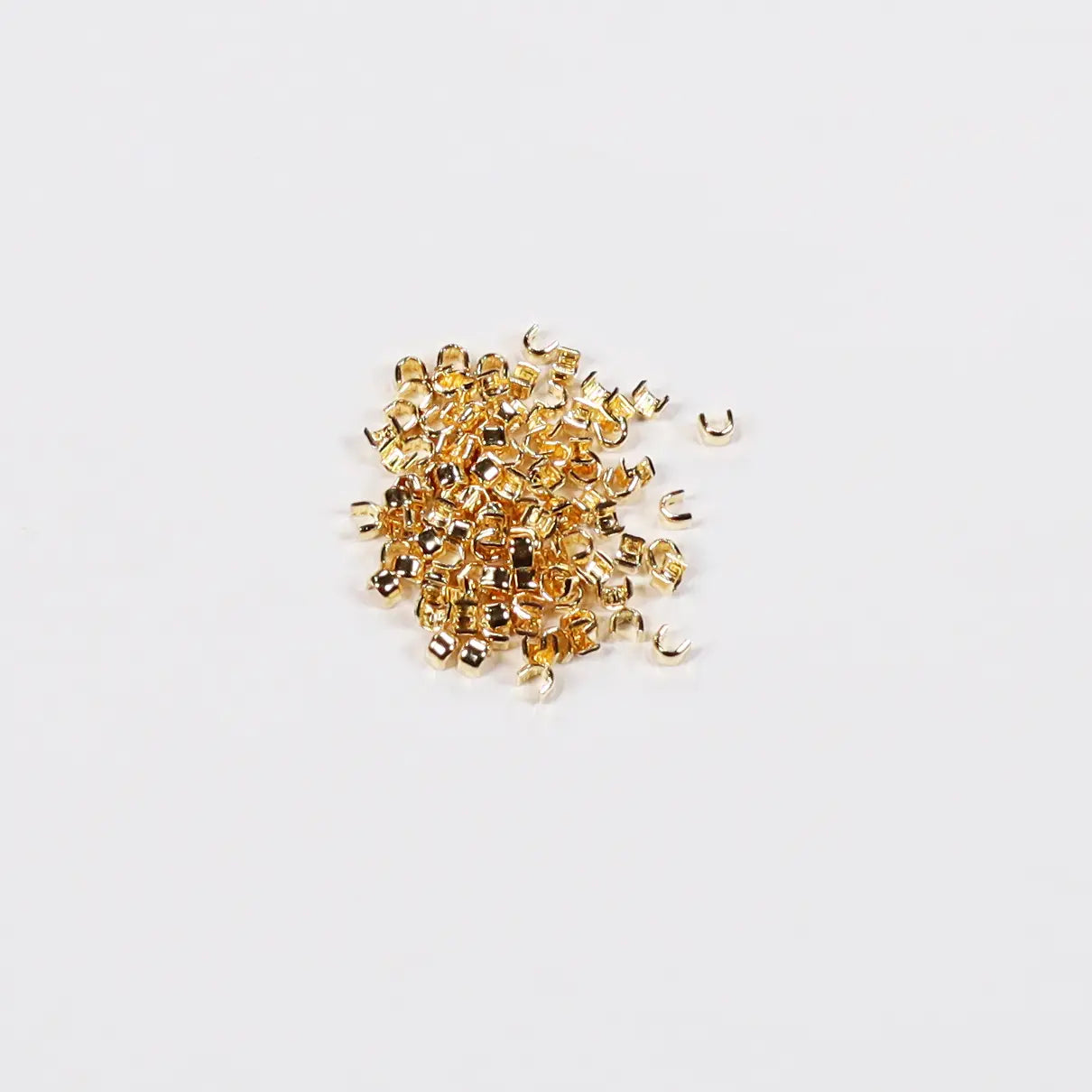 YKK No 5 Brass Zipper Stops Tops, 10 Pack.