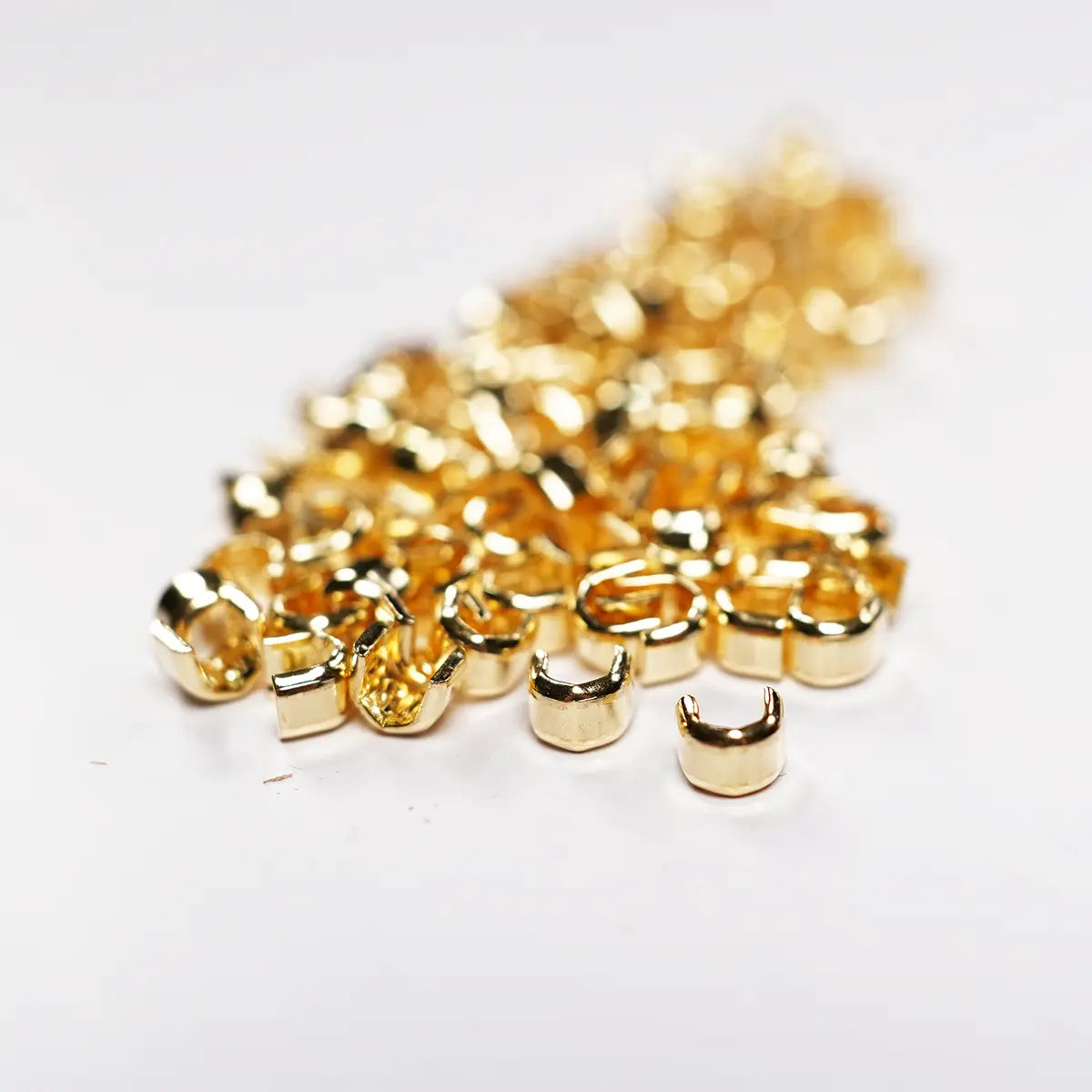 YKK No 5 Brass Zipper Stops Tops 10 Pack.