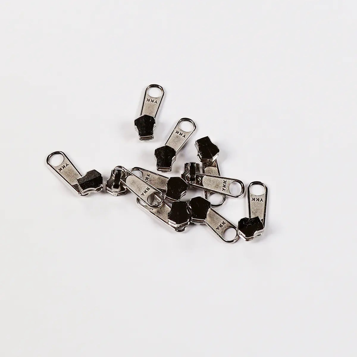 YKK No 5 Nickel Zipper Purse Slider Pull, 2 Pack.