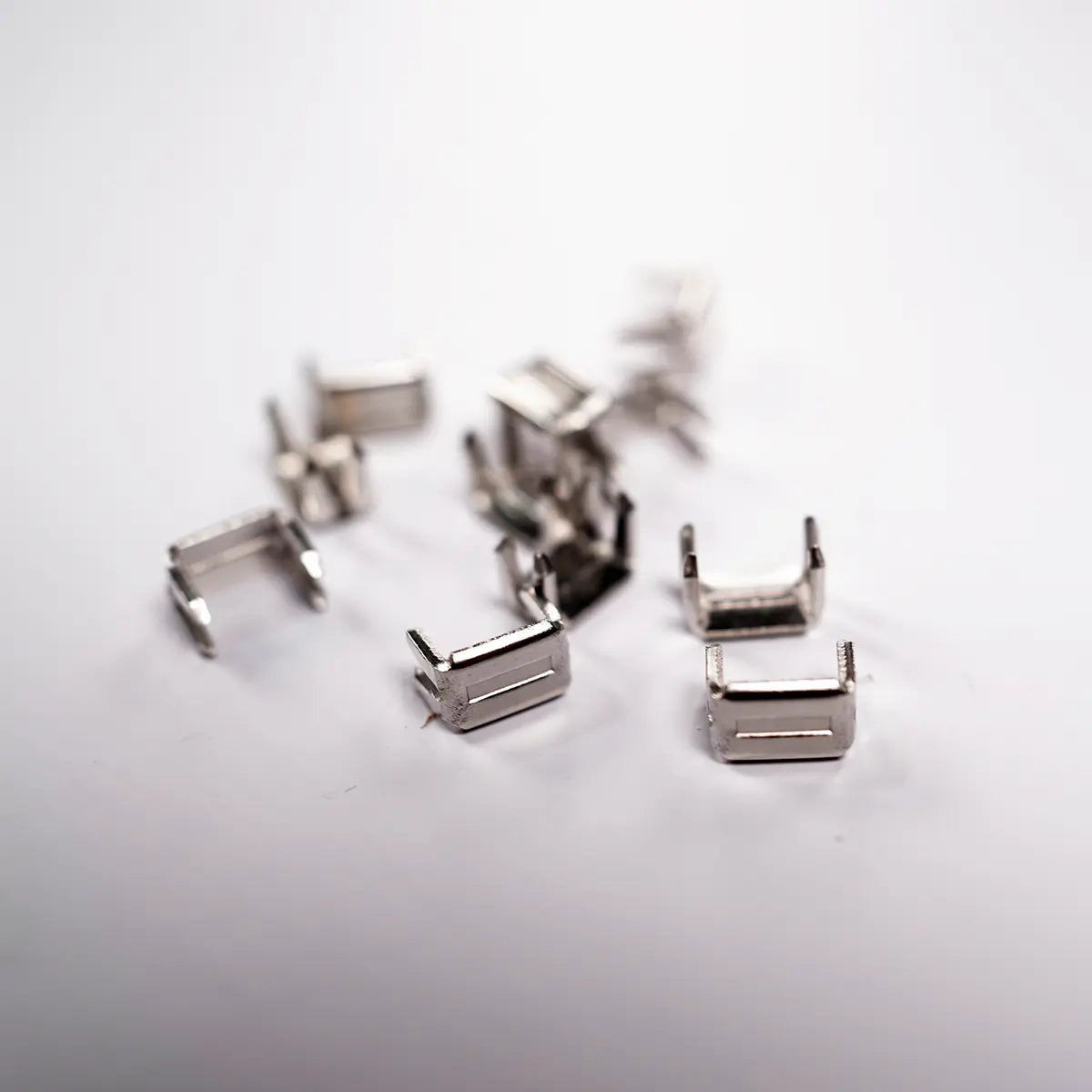 YKK No 5 Nickel Zipper Stops Bottoms 10 Pack