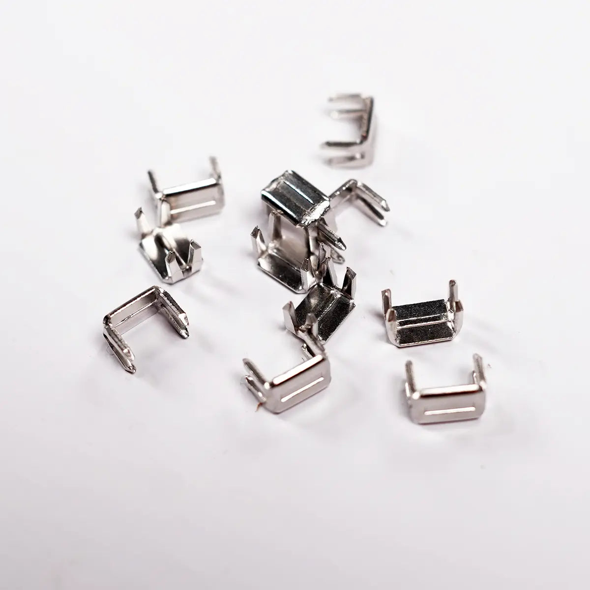 YKK No 5 Nickel Zipper Stops Bottoms 10 Pack