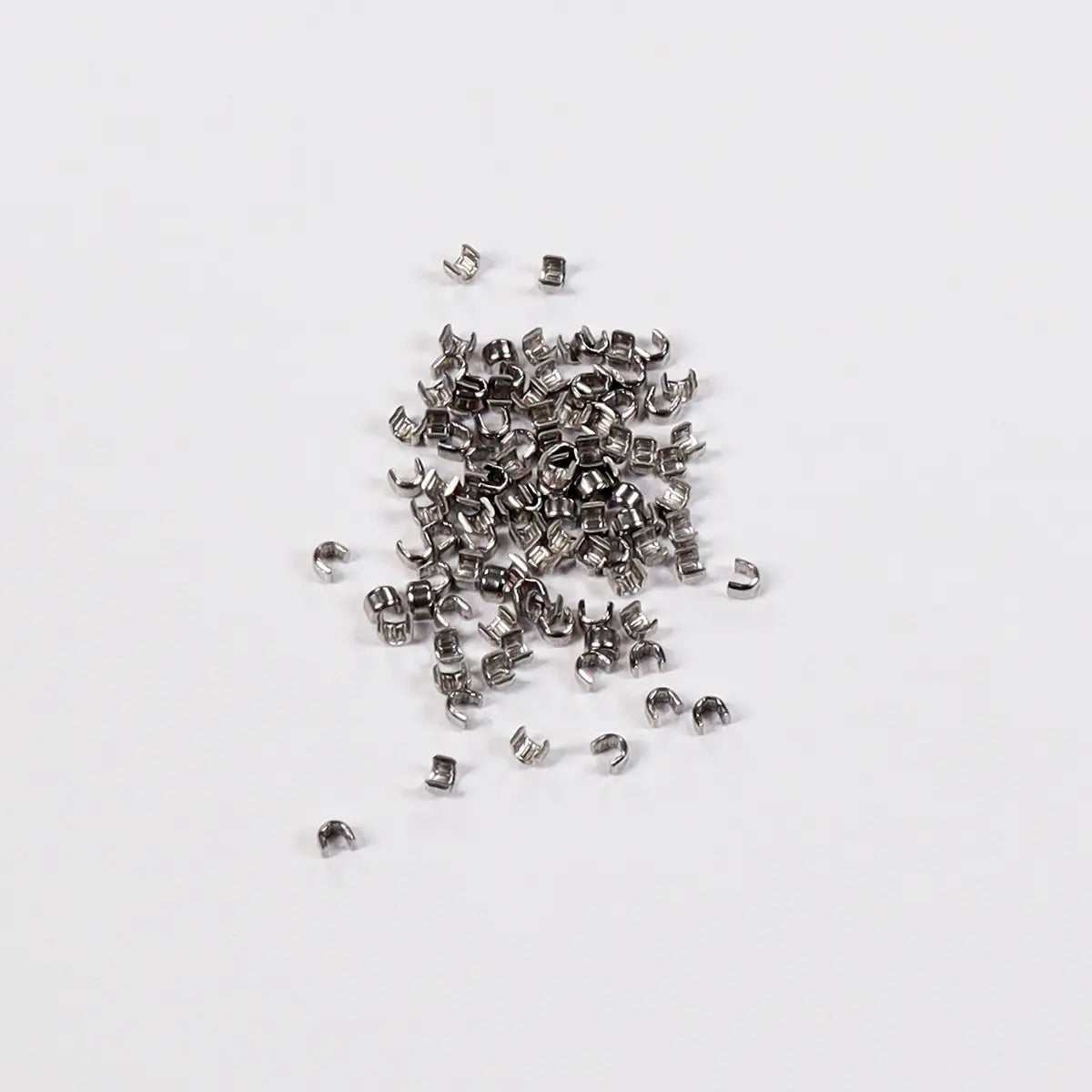 YKK No 5 Nickel Zipper Stops Tops, 10 Pack.