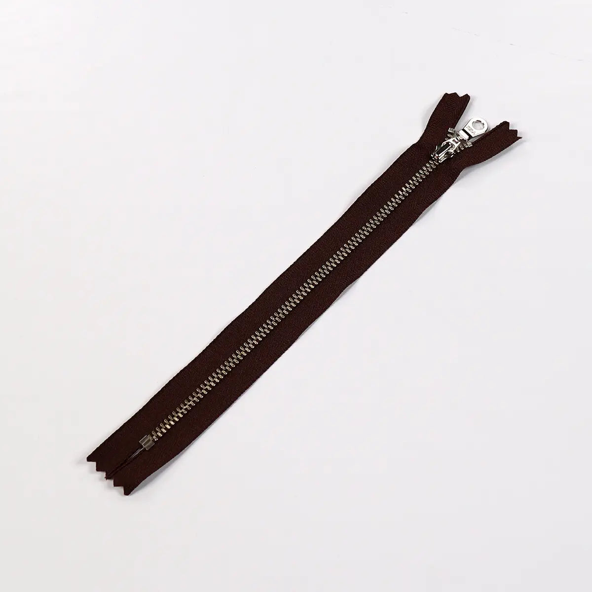 YKK 4.5 Nickel Bag Zipper with Donut Pull 8 Inch
