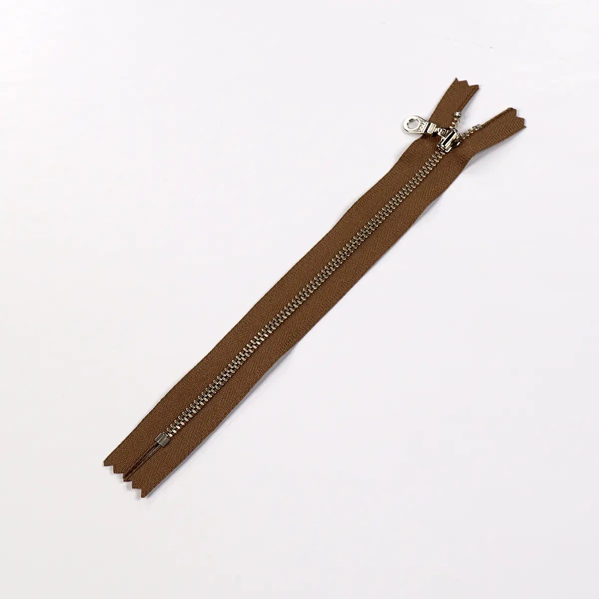 YKK 4.5 Nickel Bag Zipper with Donut Pull 8 Inch