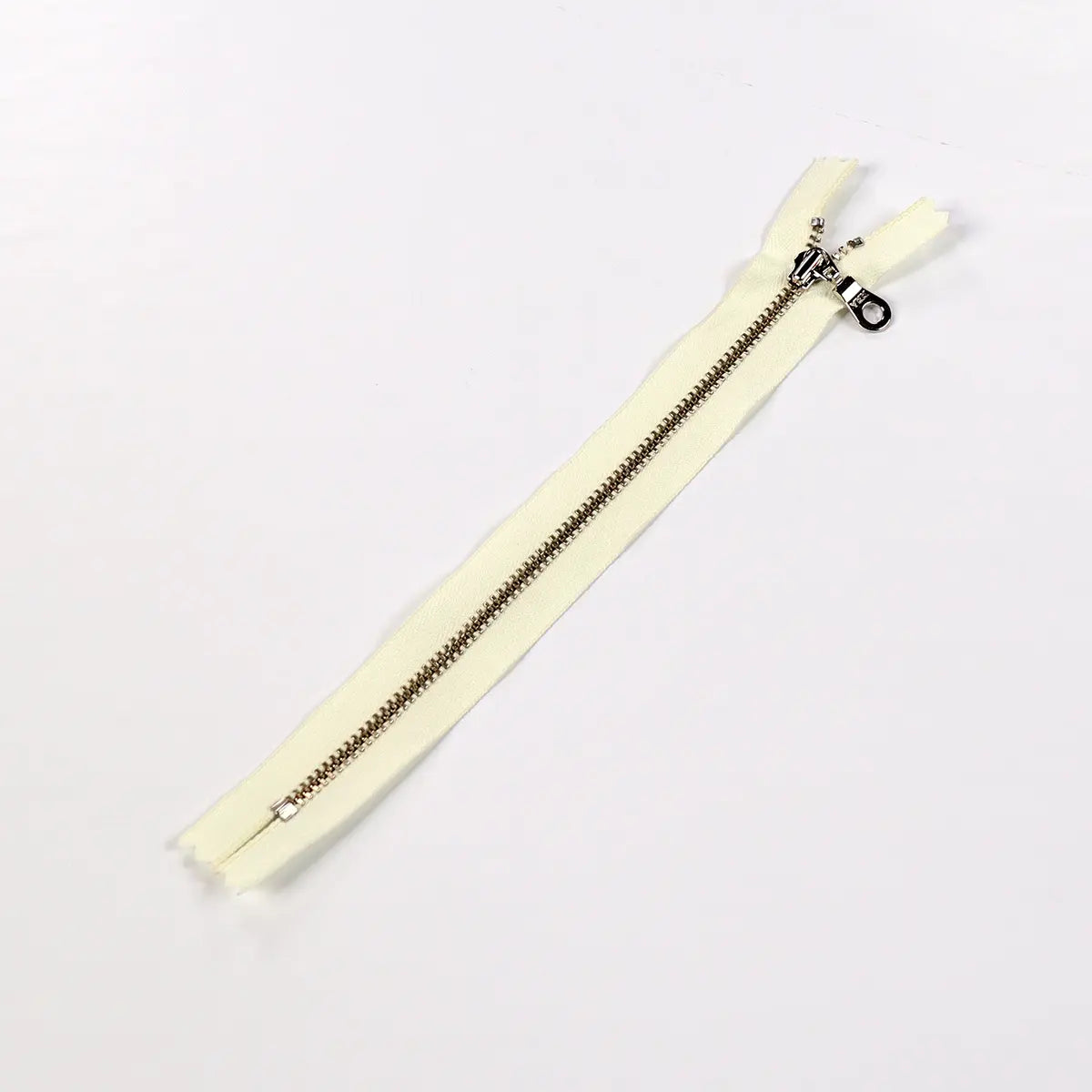 YKK 4.5 Nickel Bag Zipper with Donut Pull 8 Inch
