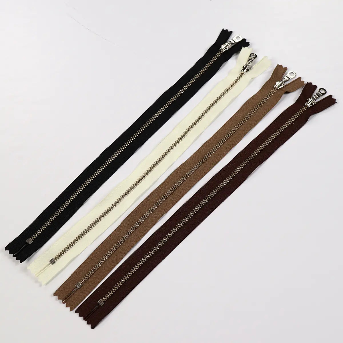 YKK 4.5 Nickel Bag Zipper with Donut Pull, 12 Inch.