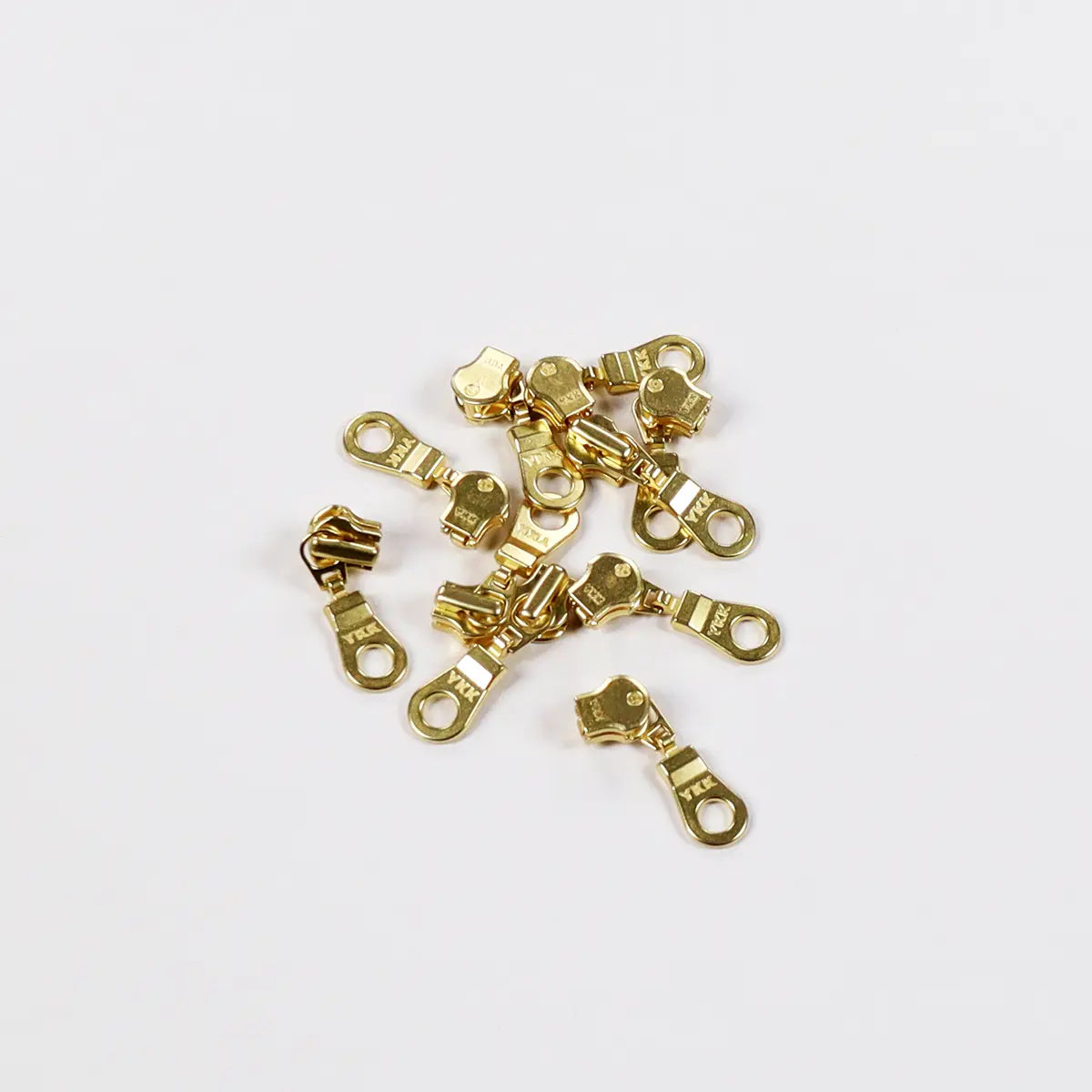 YKK 4.5 Brass Donut Zipper Purse Slider Pull 2 Pack