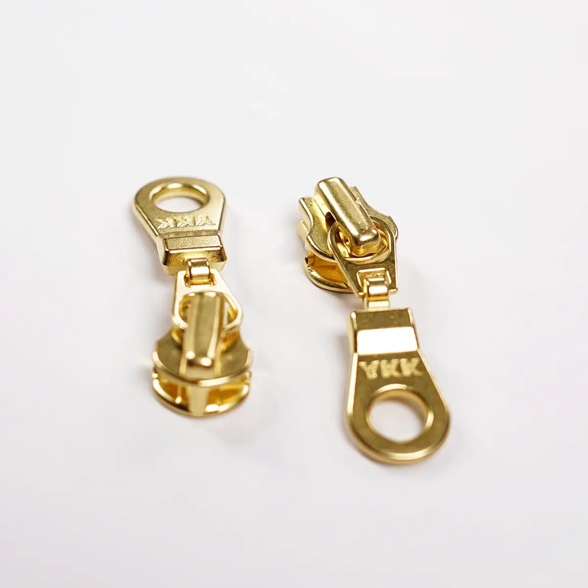 YKK 4.5 Brass Donut Zipper Purse Slider Pull 2 Pack