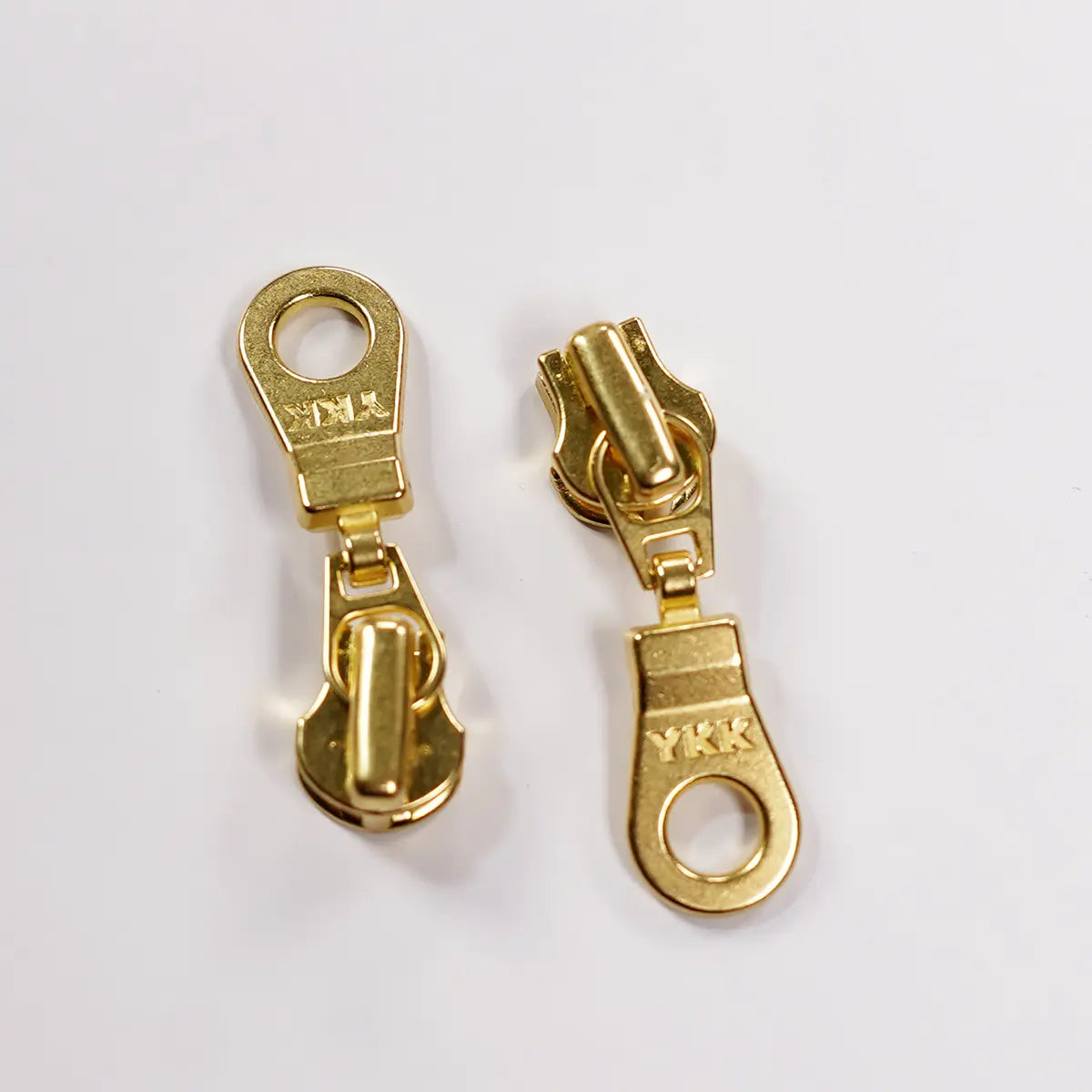 YKK 4.5 Brass Donut Zipper Purse Slider Pull 2 Pack