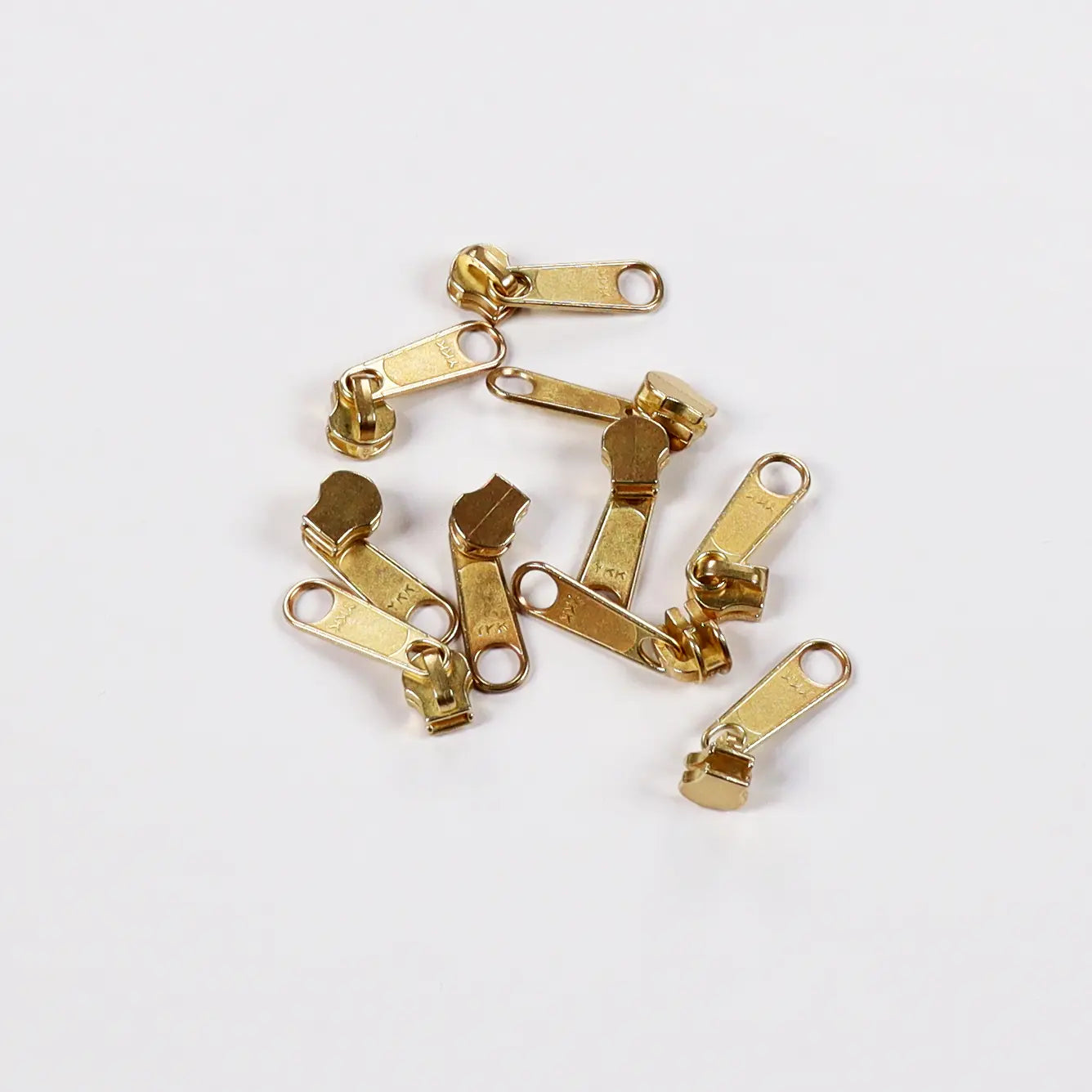 YKK 4.5 Brass Zipper Purse Slider Pull, 2 Pack