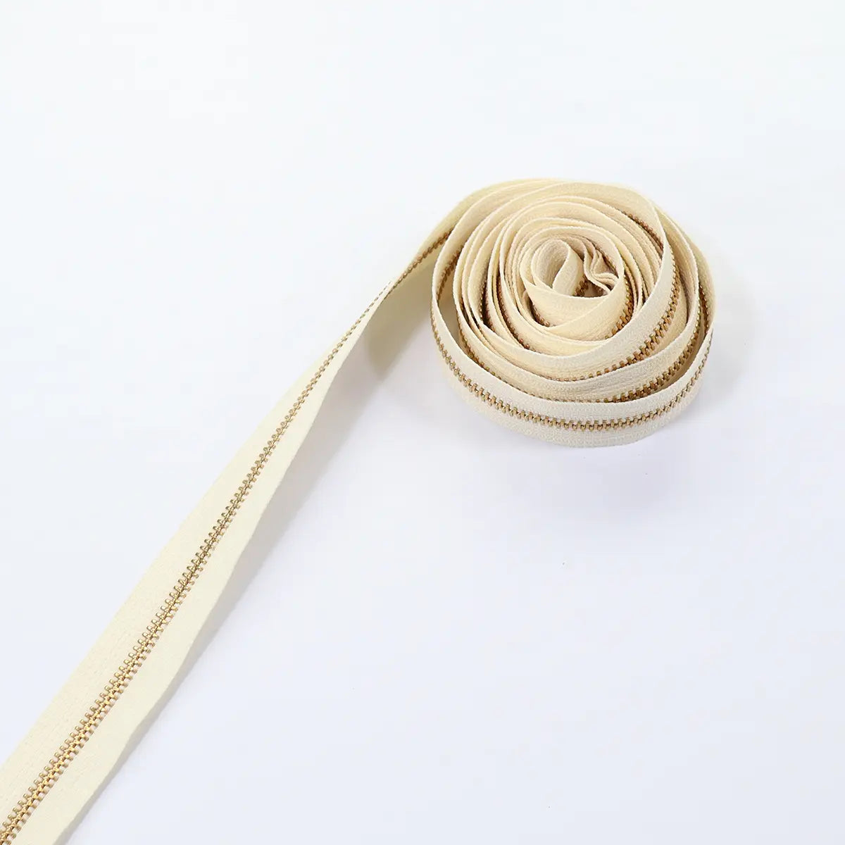 YKK No 5 Brass Zipper 3 Yard Roll