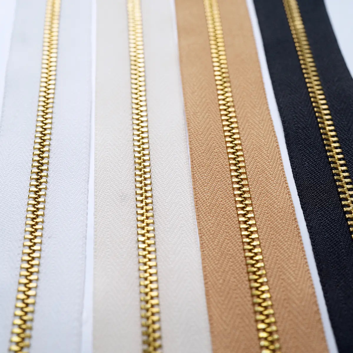 YKK No 4.5 Brass Zipper 3 Yard Roll