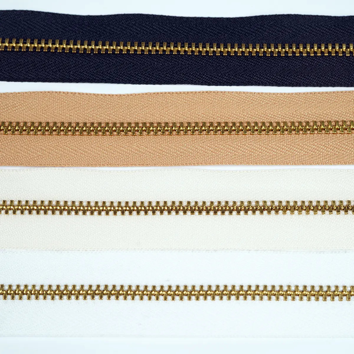 YKK No 4.5 Brass Zipper 3 Yard Roll
