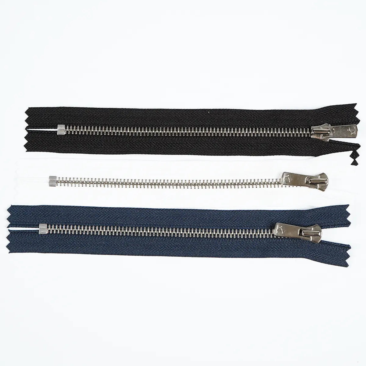 No 5 Excella YKK Nickel Zipper 7 Inch.