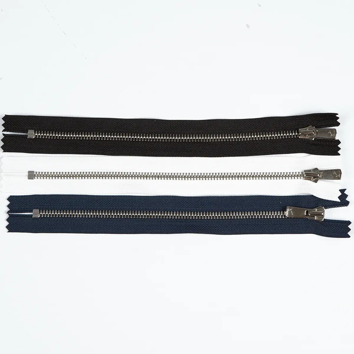 No 5 Excella YKK Nickel 9 Inch Zipper.