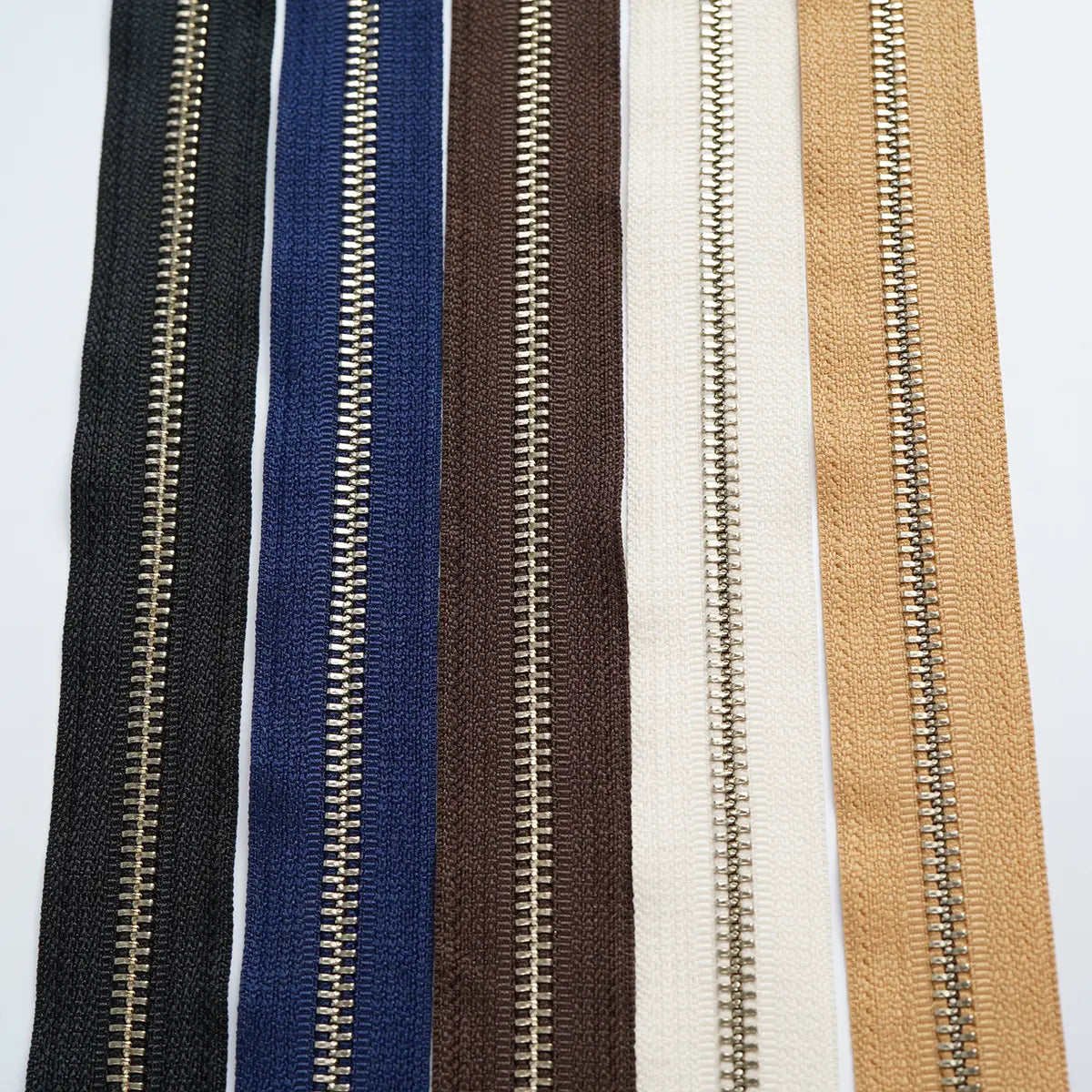 YKK No 5 Nickel Zipper 3 Yard Roll