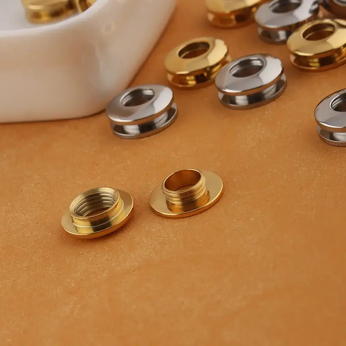 Screw Eyelets 6.5mm Stainless Steel for Leather Bags or Purses.