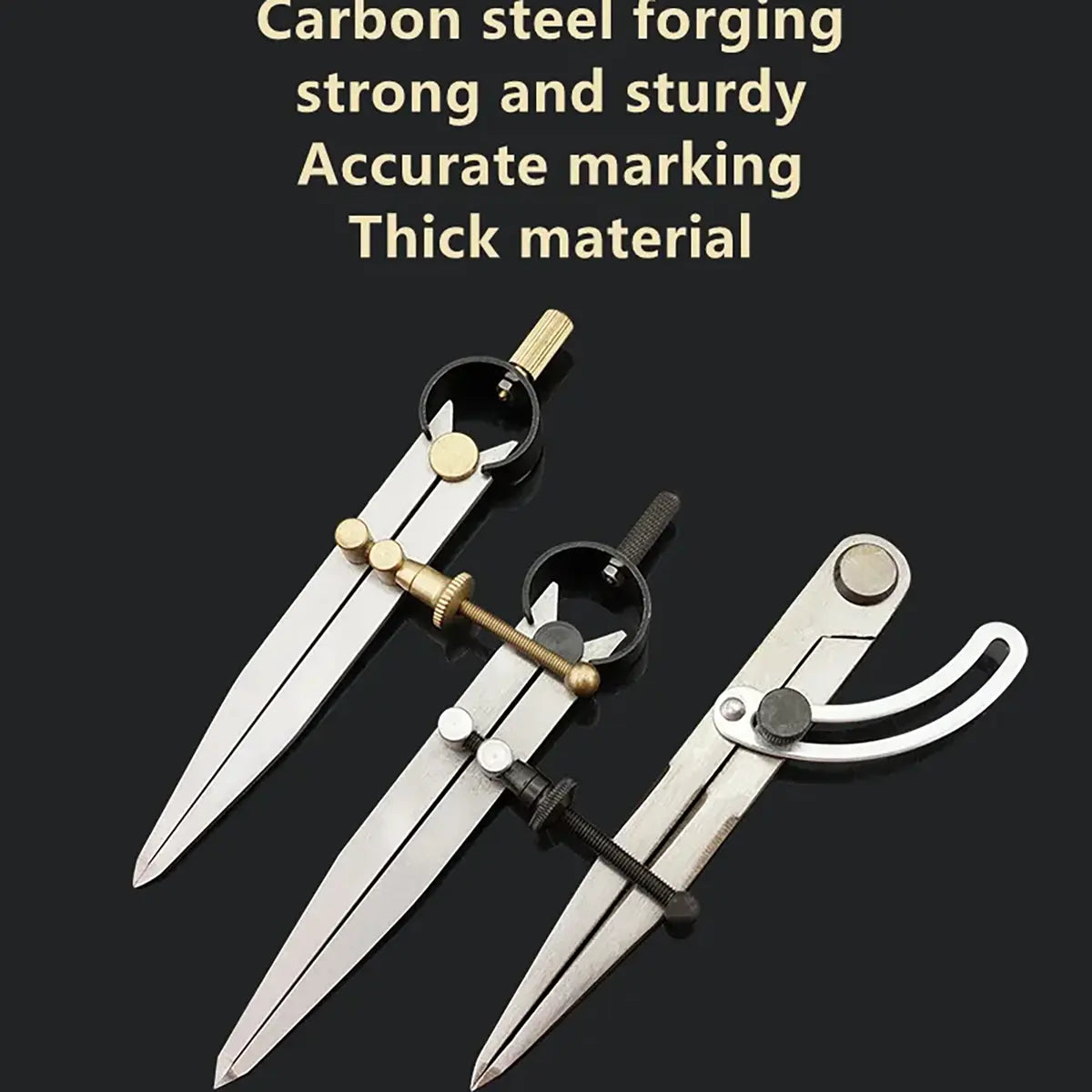 Stainless Steel Adjustable Wing Dividers for Leathercrafters.