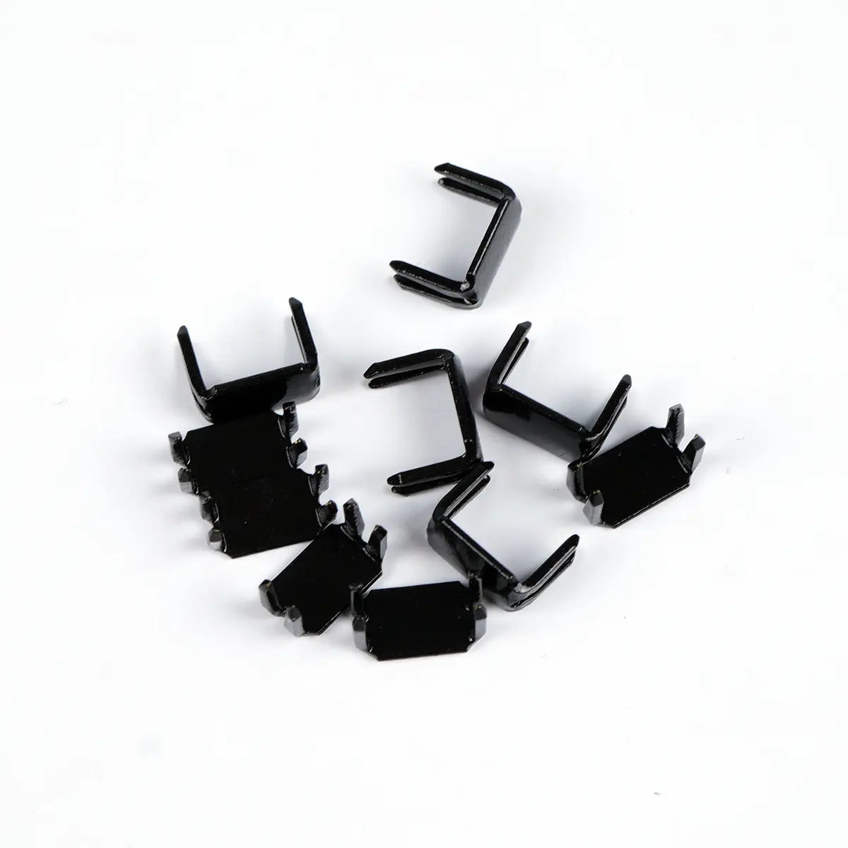 YKK No 5 Zipper Stops Bottoms 10 Pack Black