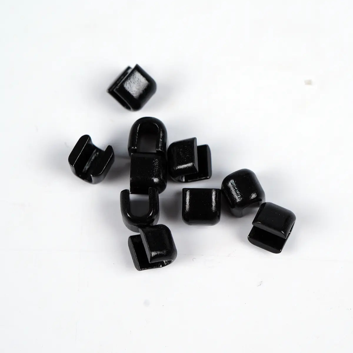 YKK No 5 Zipper Stops Tops 10 Pack Black