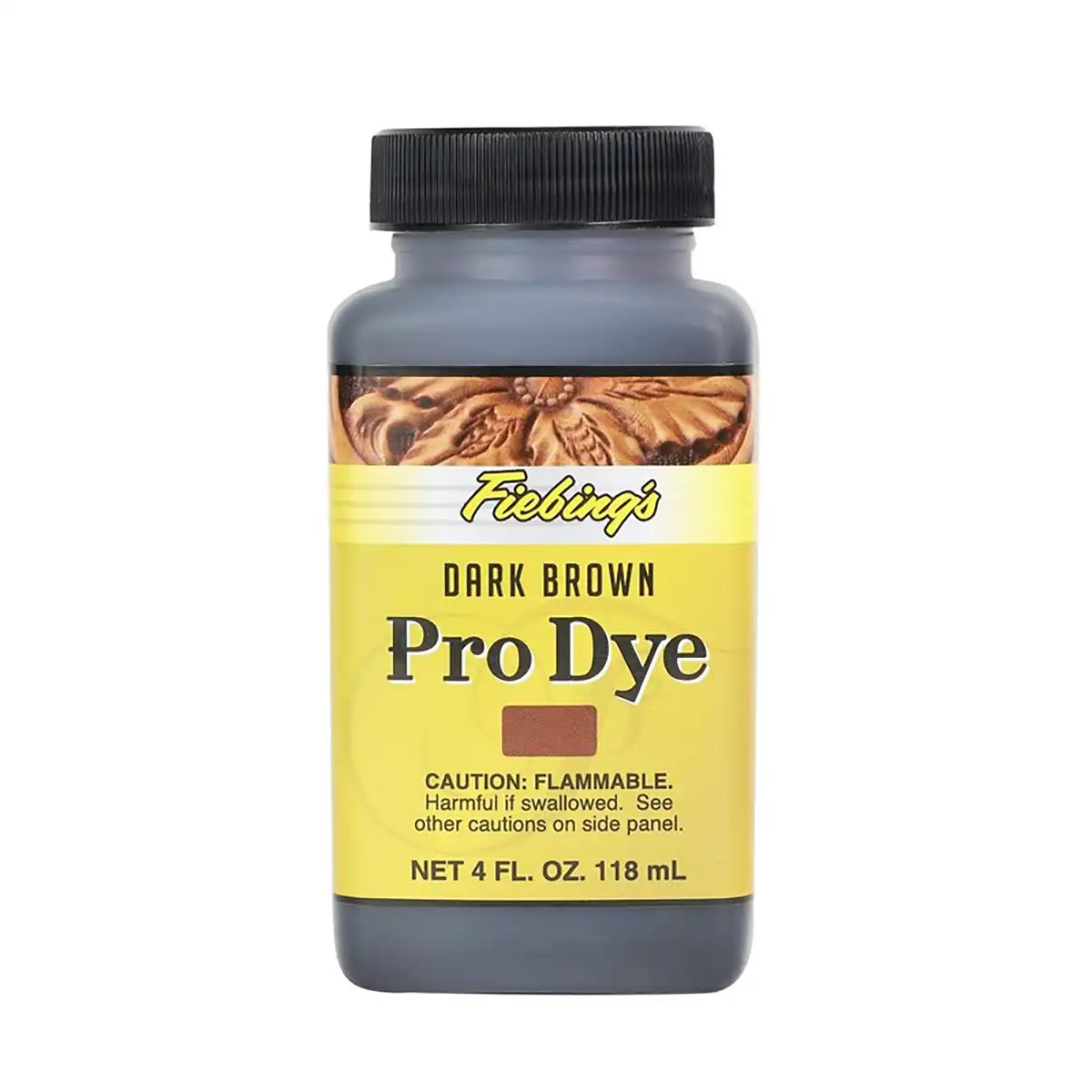 Fiebings Pro Dye 4 Ounce Bottle, Dark Brown.