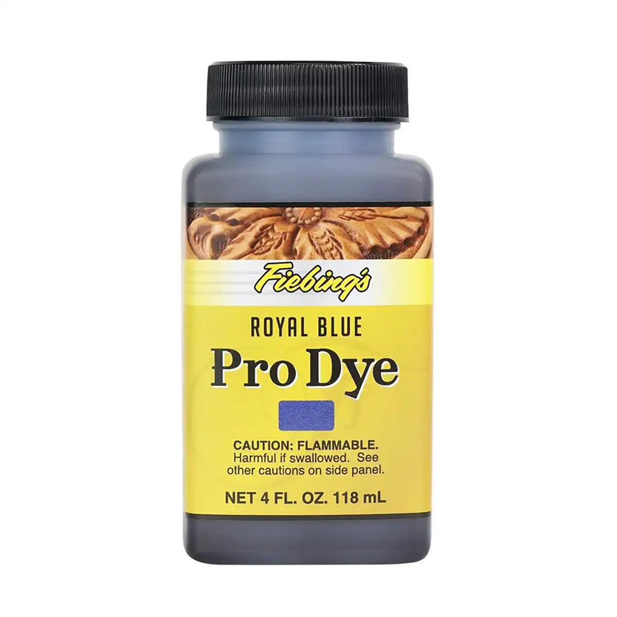Fiebings Pro Dye 4 Ounce Bottle, Royal Blue.