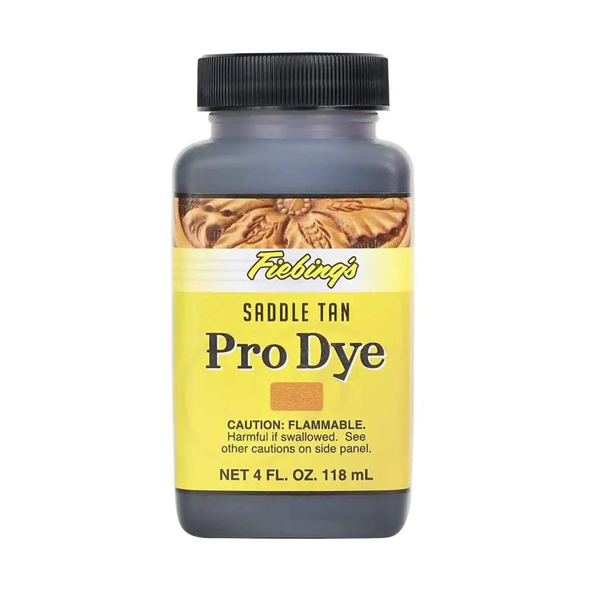 Fiebings Pro Dye 4 Ounce Bottle, Saddle Tan.