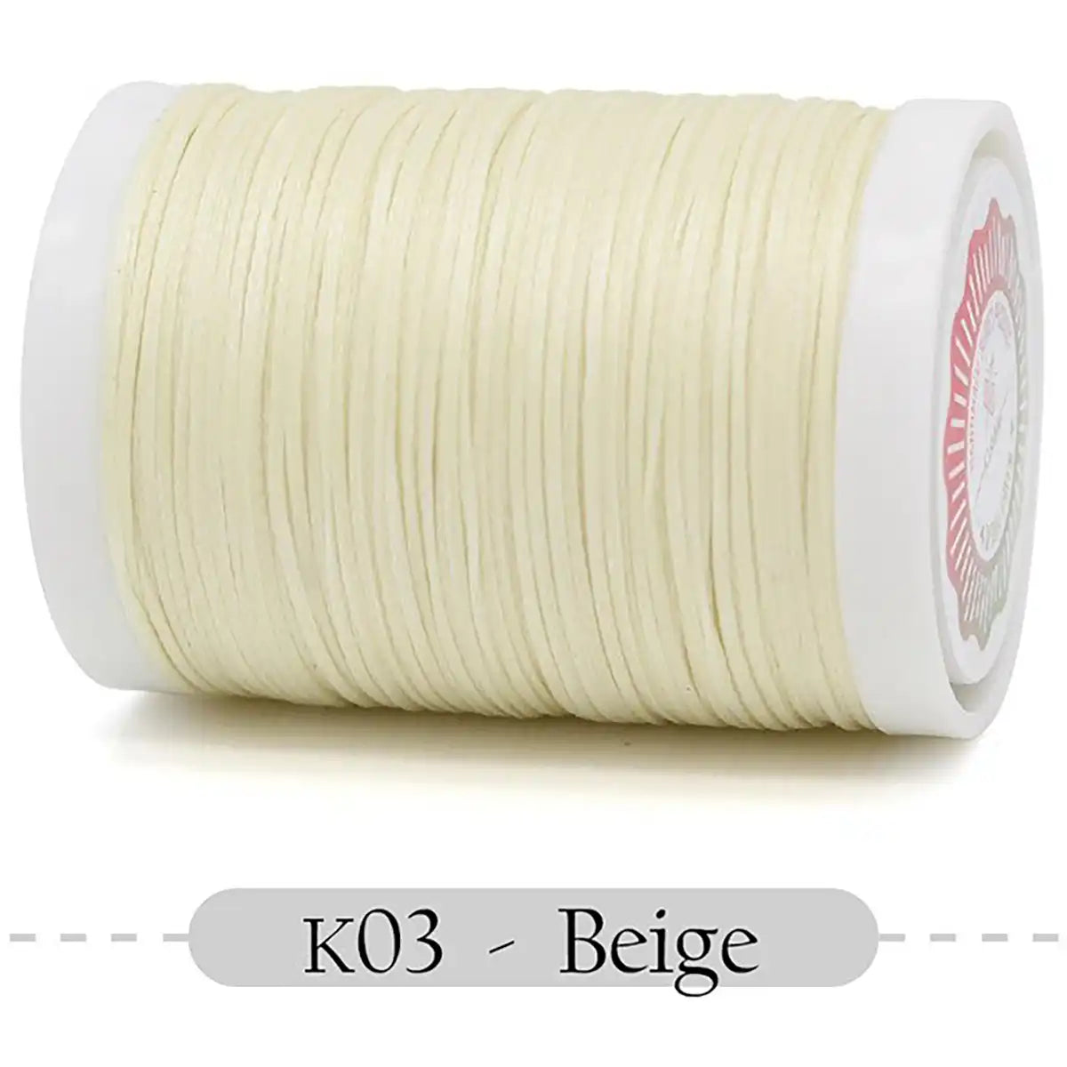 Flat Waxed Thread 0.8mm Polyester 80m