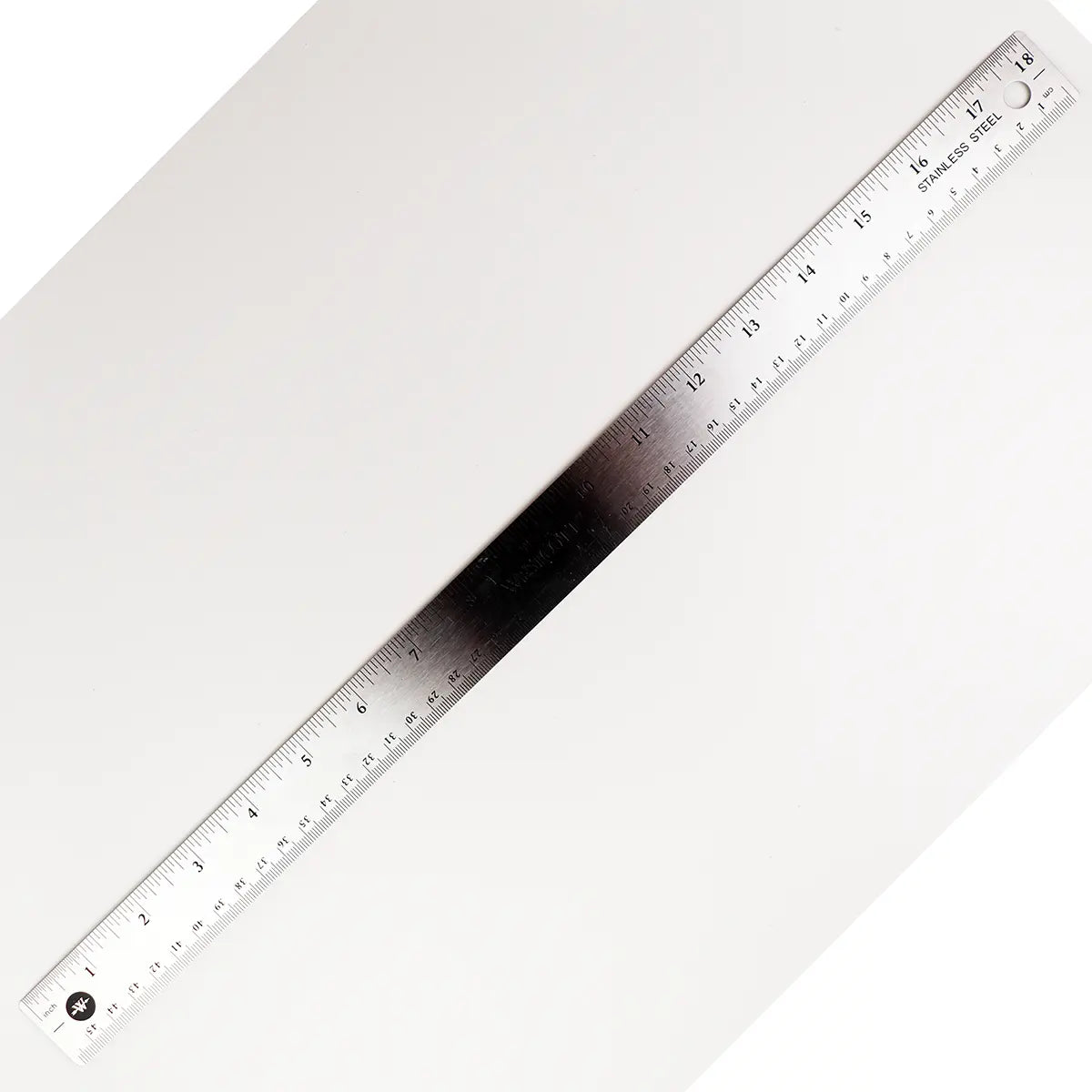 18 Inch Stainless Steel Ruler with Cork Backing – Leatherado Leather Supply