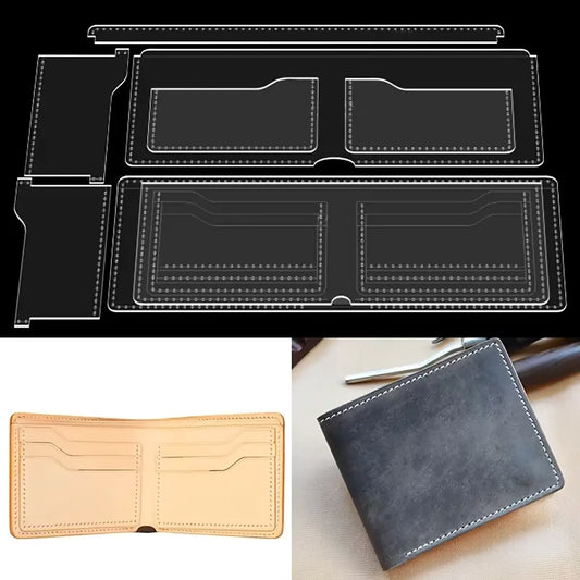 Bifold Wallet 8 Piece Acrylic Template.