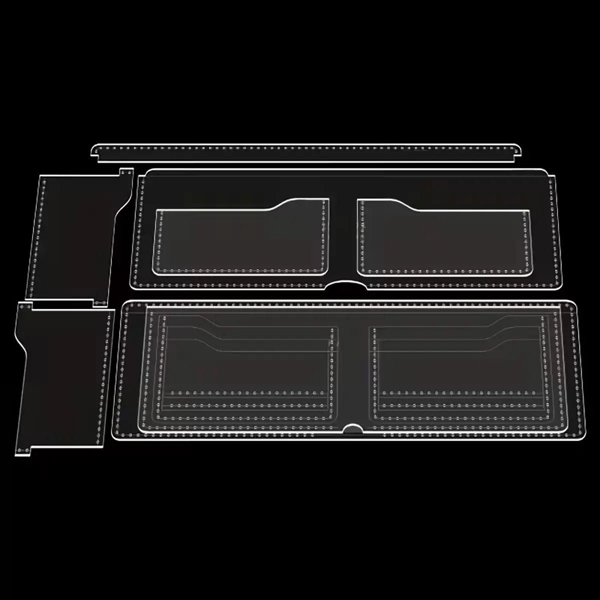 Bifold Wallet 8 Piece Acrylic Template.