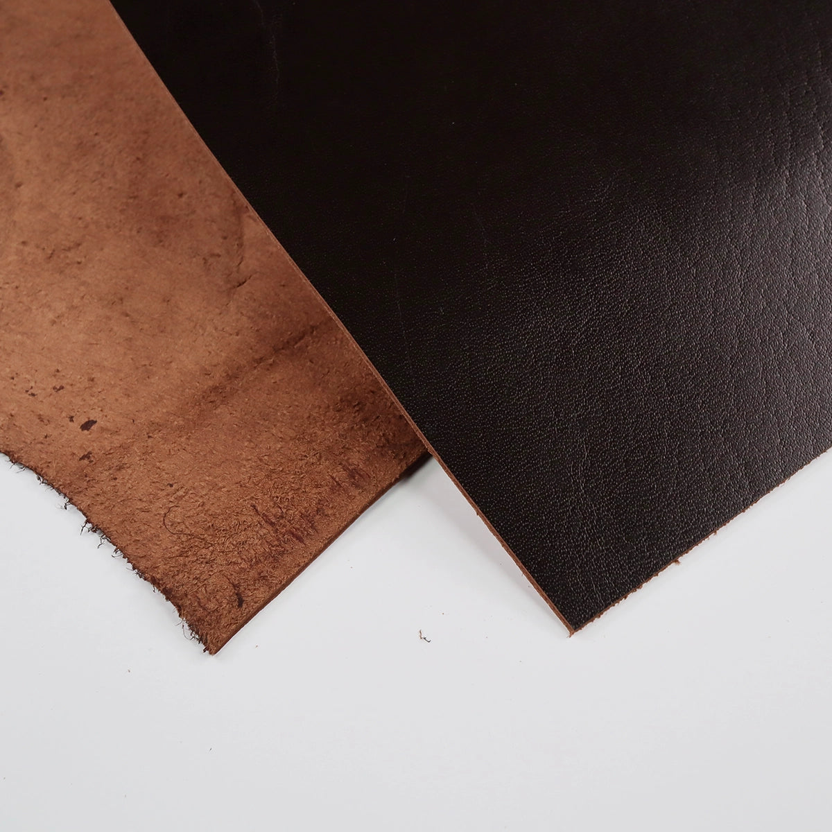 Buffalo Calf Dark Brown 3-4oz Leather Pieces