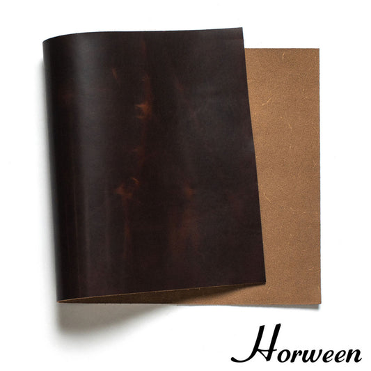 Horween Dublin Brown Nut 4-5oz Leather Panel