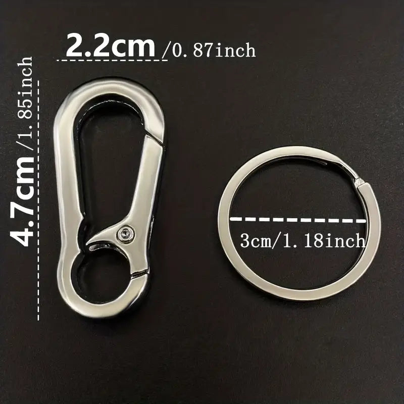 Stainless Steel Keyring with Clip