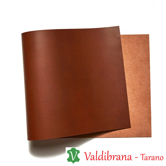 Conceria Italian Vachetta Tatano Medium Brown 3-4oz Leather Panel