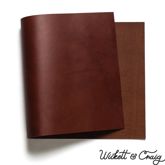 Wicket & Craig English Bridle Medium Brown 2-3oz Leather Panel