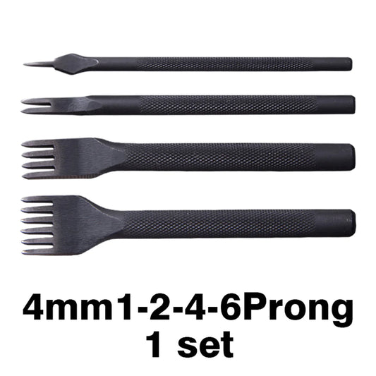 Wuta Black Iron Leather Chisel Set 4mm.