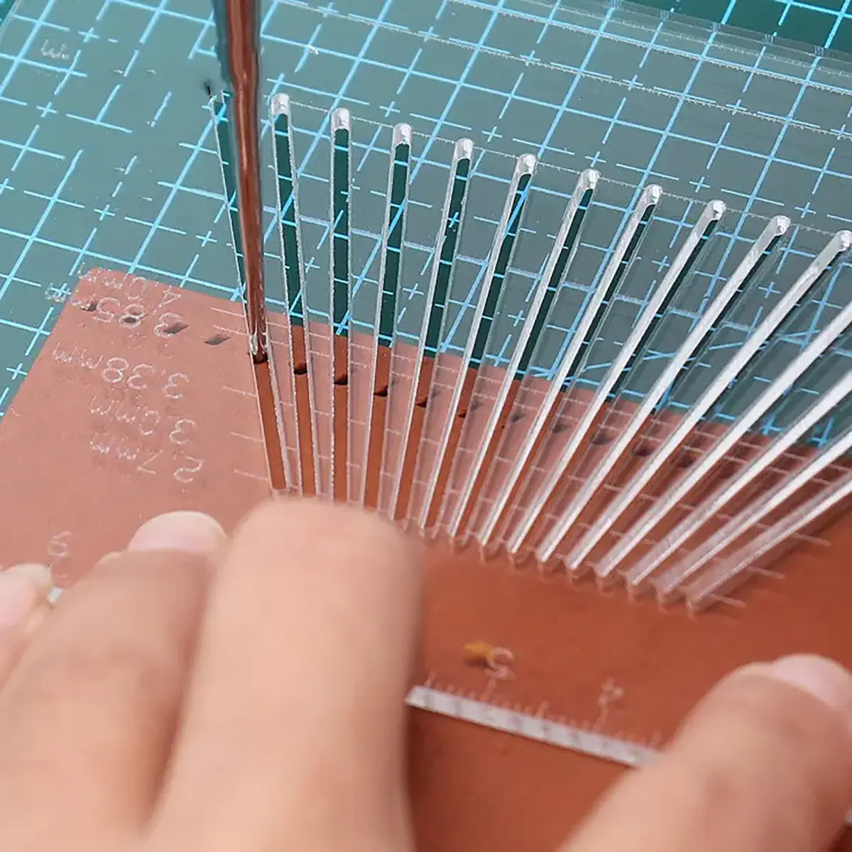 3mm Spacing Ruler Guide.pdf Acrylic Stitch Spacing Guide โ Leatherado Leather Supply