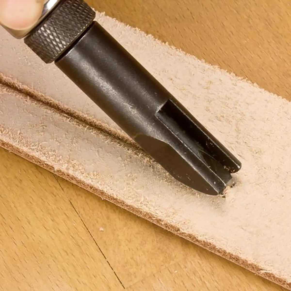 Adjustable V Shaped Gouge for Leather Grooving.