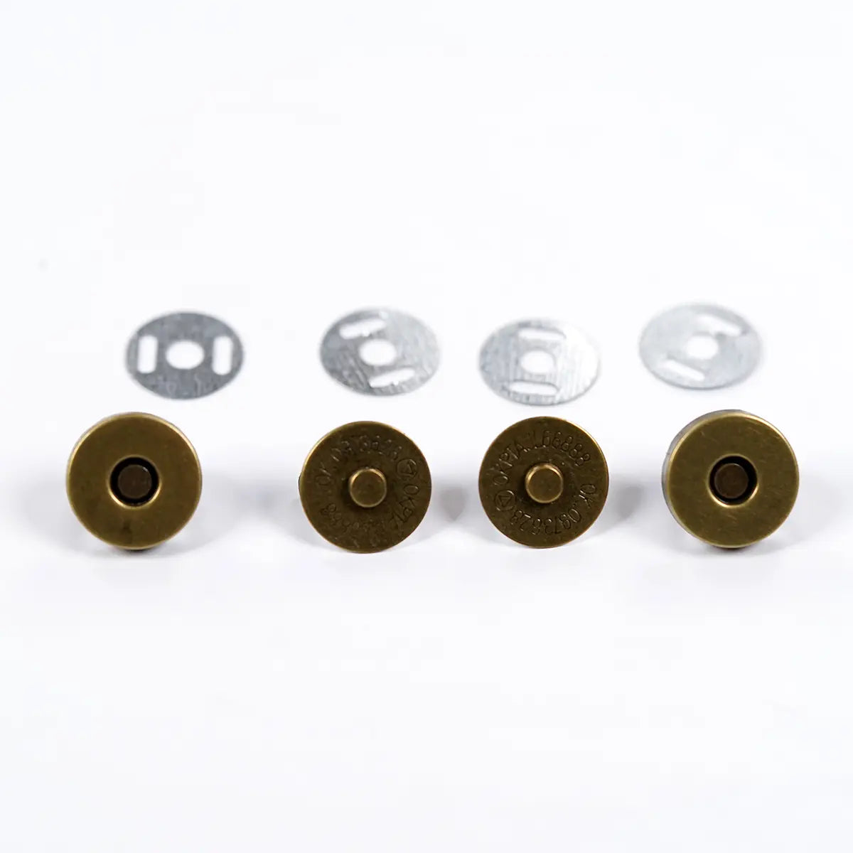 Antique Brass Magnetic Snap 14mm 2 Pack