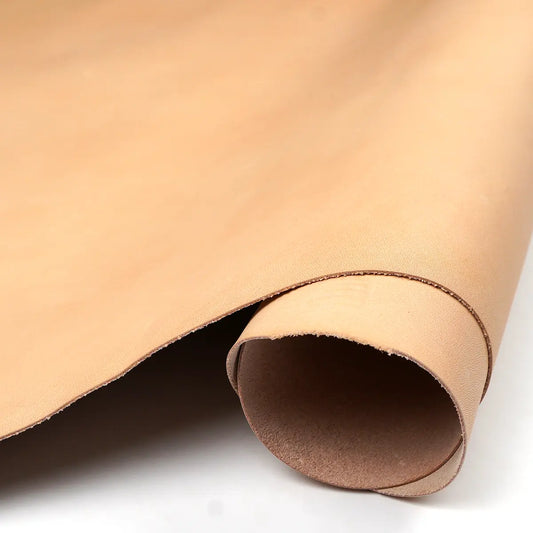 Natural Veg Tan Baby Calfskin Sides 2oz.