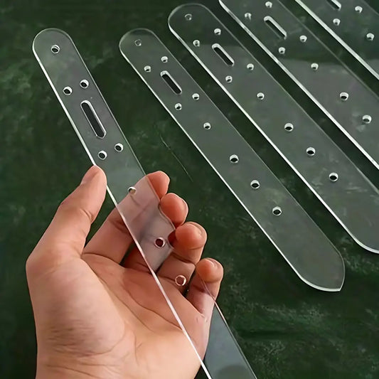 Belt End Clear Acrylic Templates -  5 Piece.
